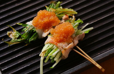 豚肉と水菜のおろしポン酢