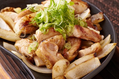 但馬地鶏の鉄板焼き